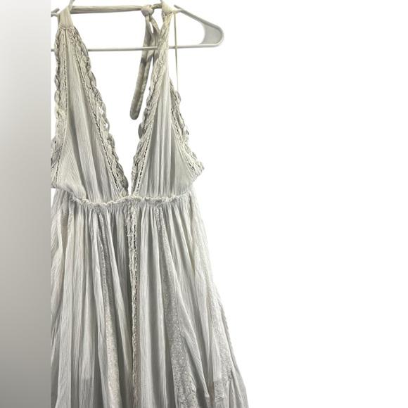 Free People Norina White Halter Boho Maxi Dress Size S - Picture 6 of 16